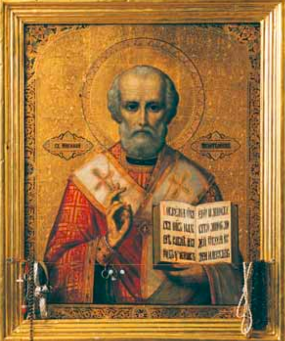 Святитель Николай, архиепископ Мир Ликийских, чудотворец.
Икона. 1905 г.